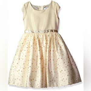 Dorissa Little Girls Kerry Lame Bodice With Stars Glitter